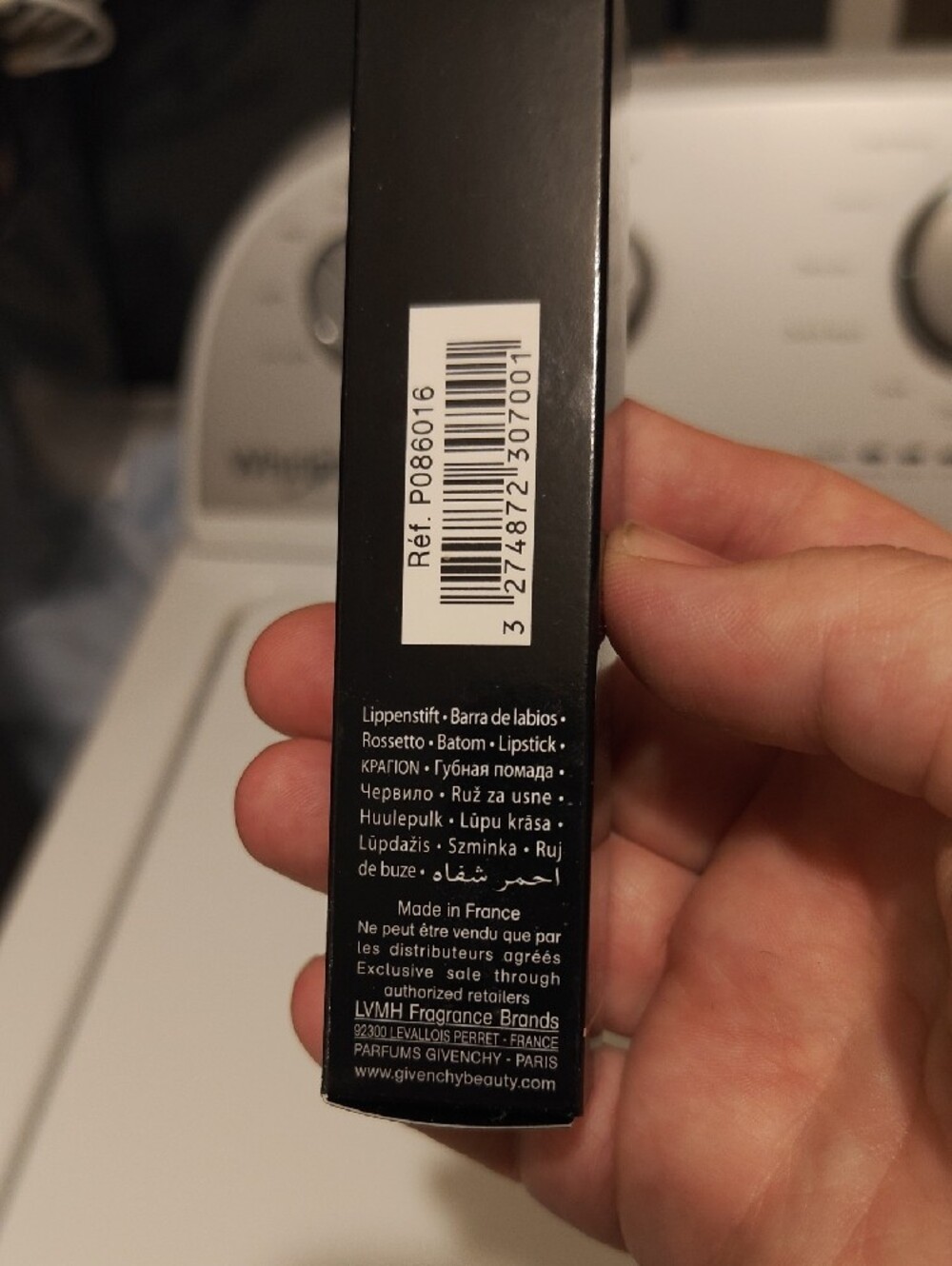 Givenchy Rouge Interdit Vinyl Lipstick in Black Packaging - Picture 2 of 5